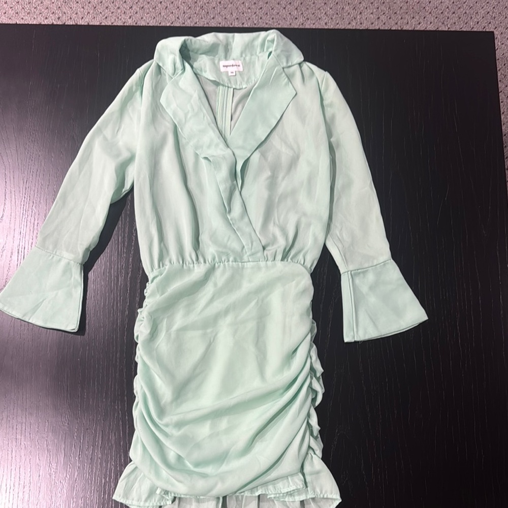 Superdown Light Green Dress